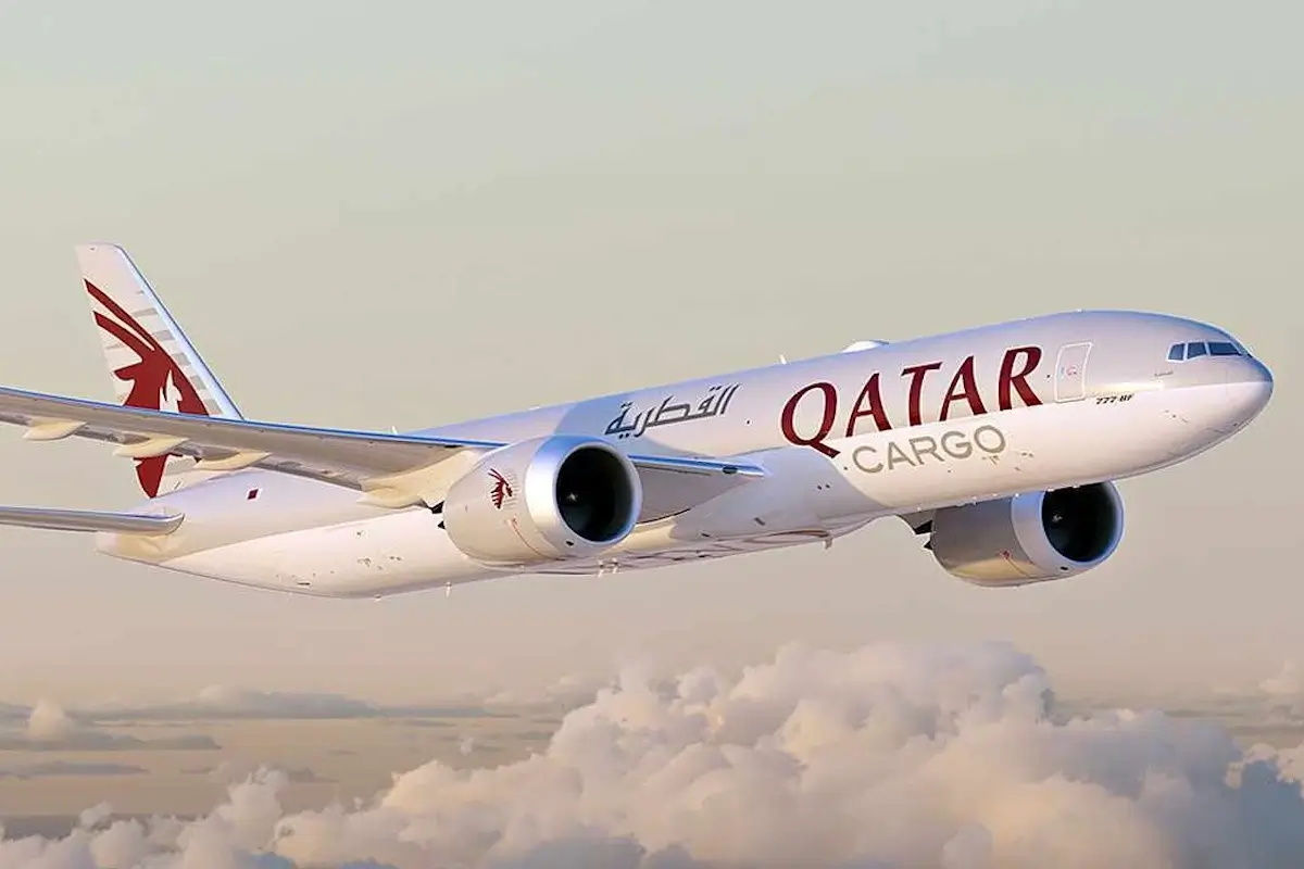 A Qatar Airways Boeing 777-8 Freighter