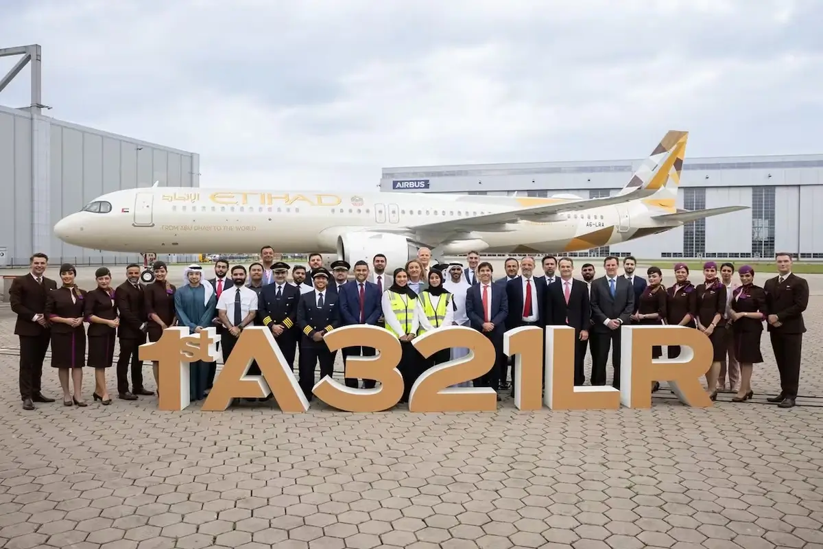 Etihad Airways' first Airbus A321LR
