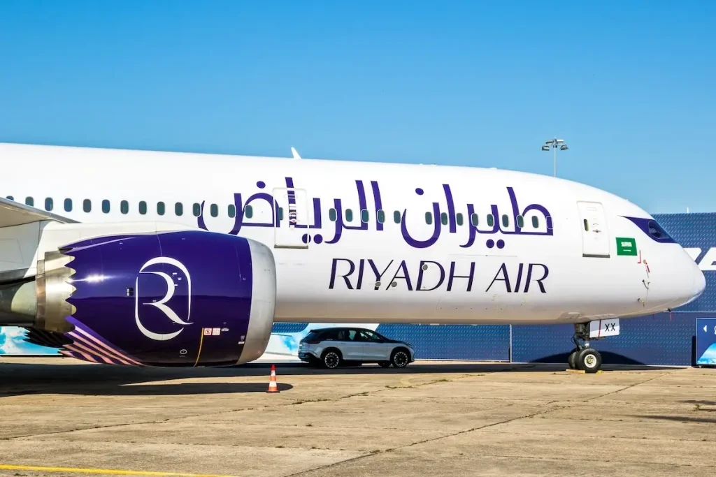 A Riyadh Air Boeing 787 Dreamliner