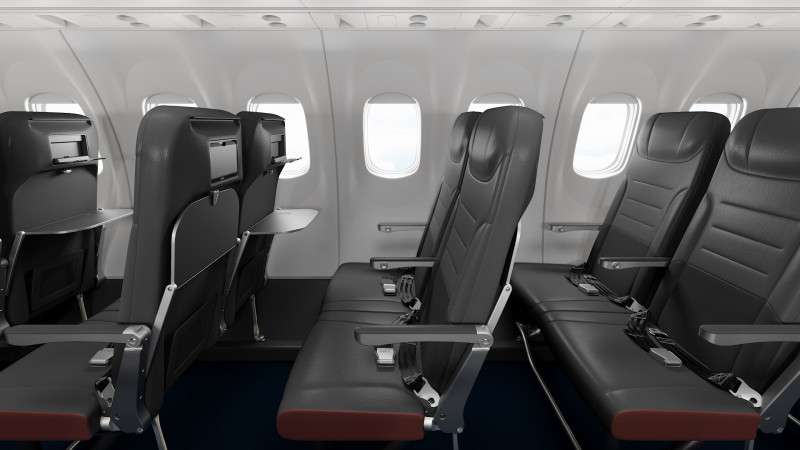 An overview of the next-generation cabin which will feature on the Air Canada Q400s moving forward