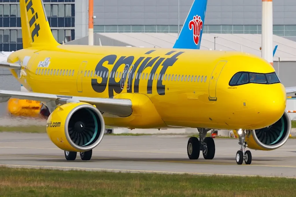 Spirit Airlines (NK | NKS) at Hamburg Finkenwerder (EDHI|XFW) with an Airbus A321-271NX A21N (D-AZWK | 11872).