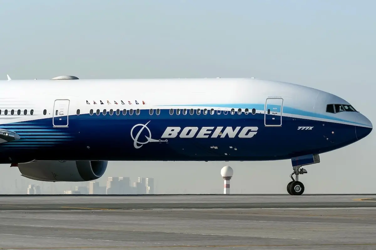 The latest Aircraft by Boeing. Newly Made Aircraft Boeing named as Boeing 777X its a new variant with variable wingtips