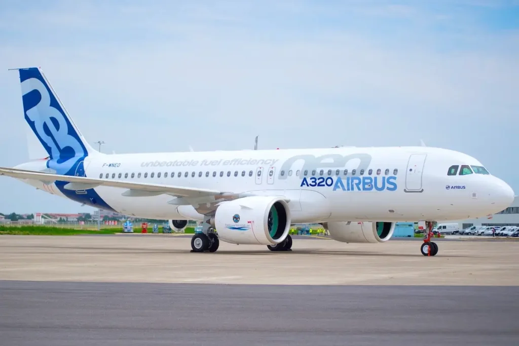 The Airbus A320neo on the ground