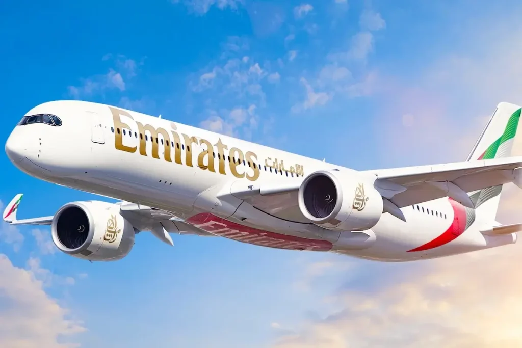 An Emirates Airbus A350-900