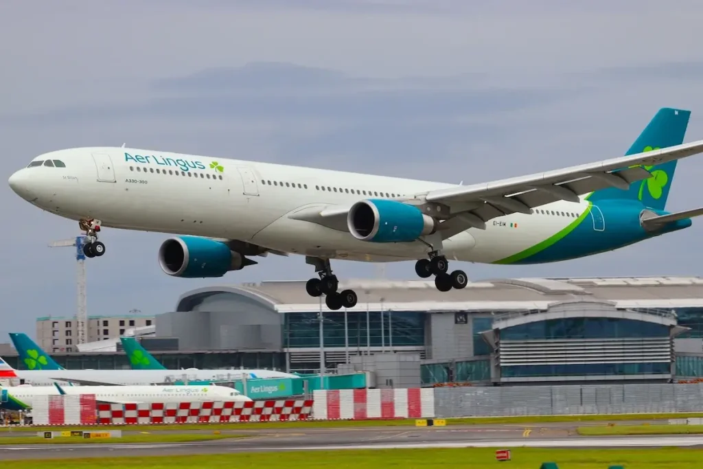 Dublin Airport, Dublin, Ireland. Taken July 4, 2025. Aer Lingus (IATA: EI; call sign: SHAMROCK) is Ireland’s historic and proud flag‑carrier airline, founded in 1936 and based at Dublin Airport.