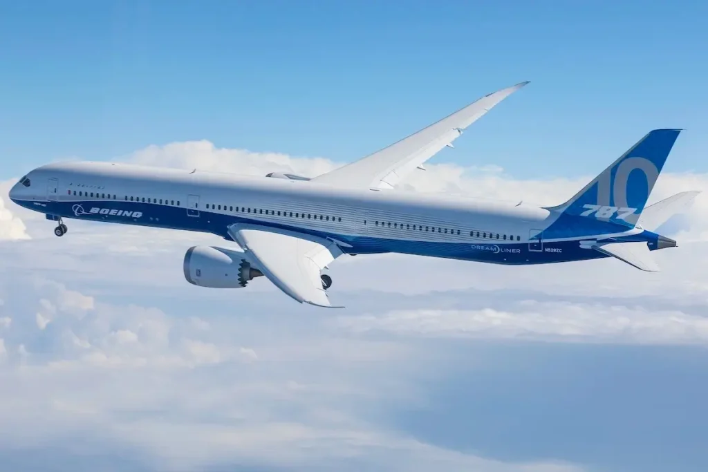 A Boeing 787 Dreamliner that'll fly with Biman Bangladesh Airlines after the carrier selected Boeing over Airbus for its future order