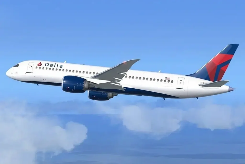 A rendering of a Boeing NMA with a Delta livery