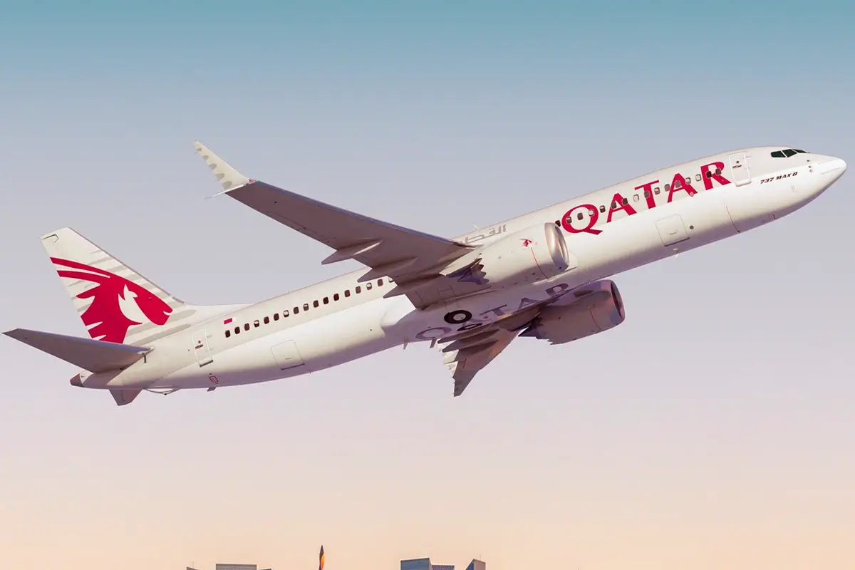 A Qatar Airways Boeing 737 MAX