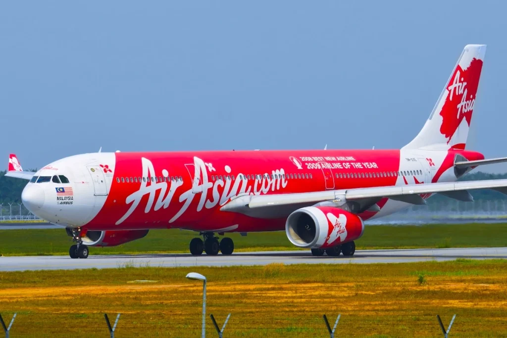 SEPANG, MALAYSIA - JANUARY 30, 2017: AirAsia X plane Airbus A330-343, Registration name 9M-XXE, at KL International airport