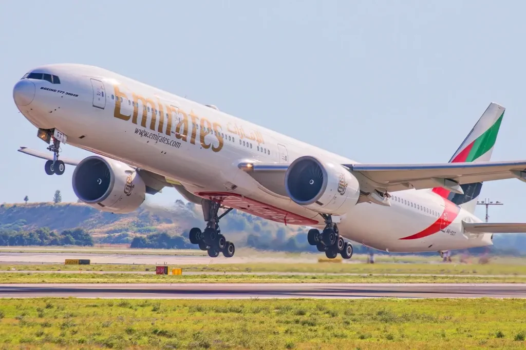 An Emirates Boeing 777-300ER