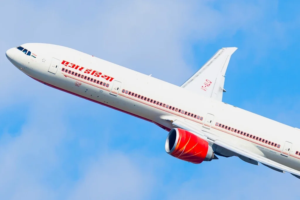 Air India Boeing 777 departing New York JFK