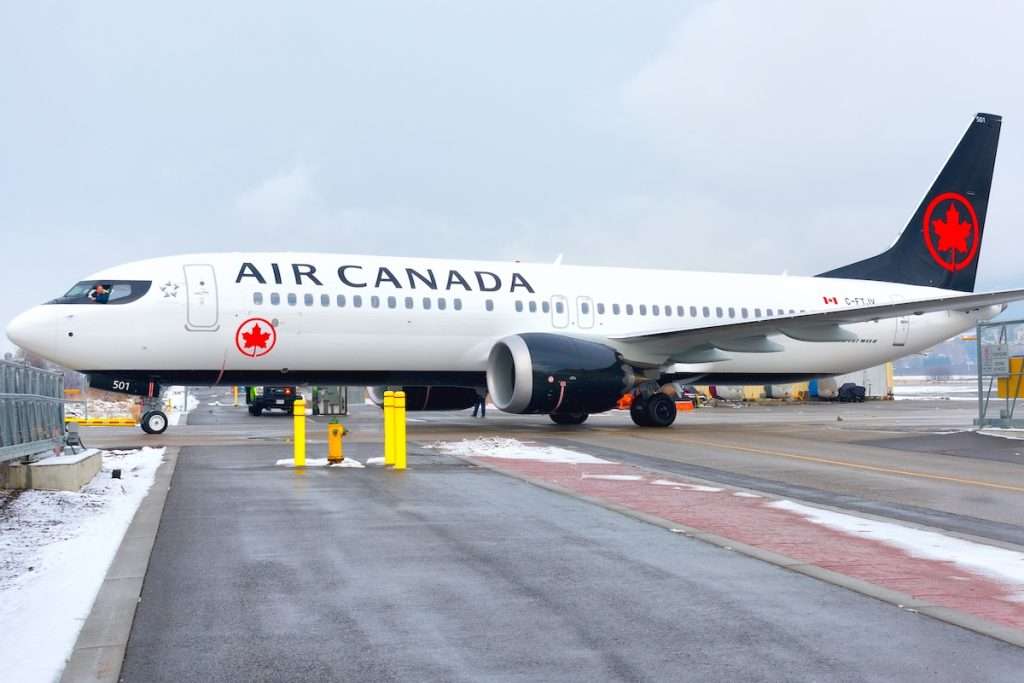 An Air Canada Boeing 737 MAX 8