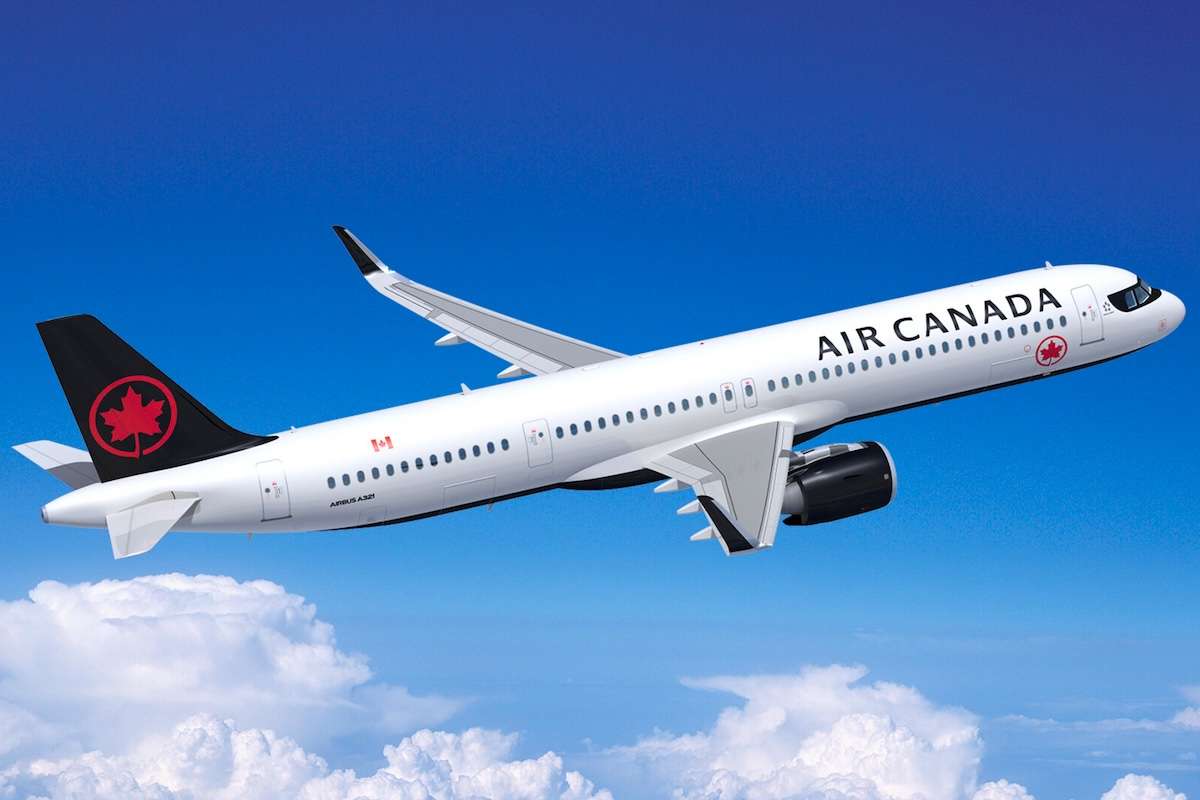 An Air Canada A321XLR rendering
