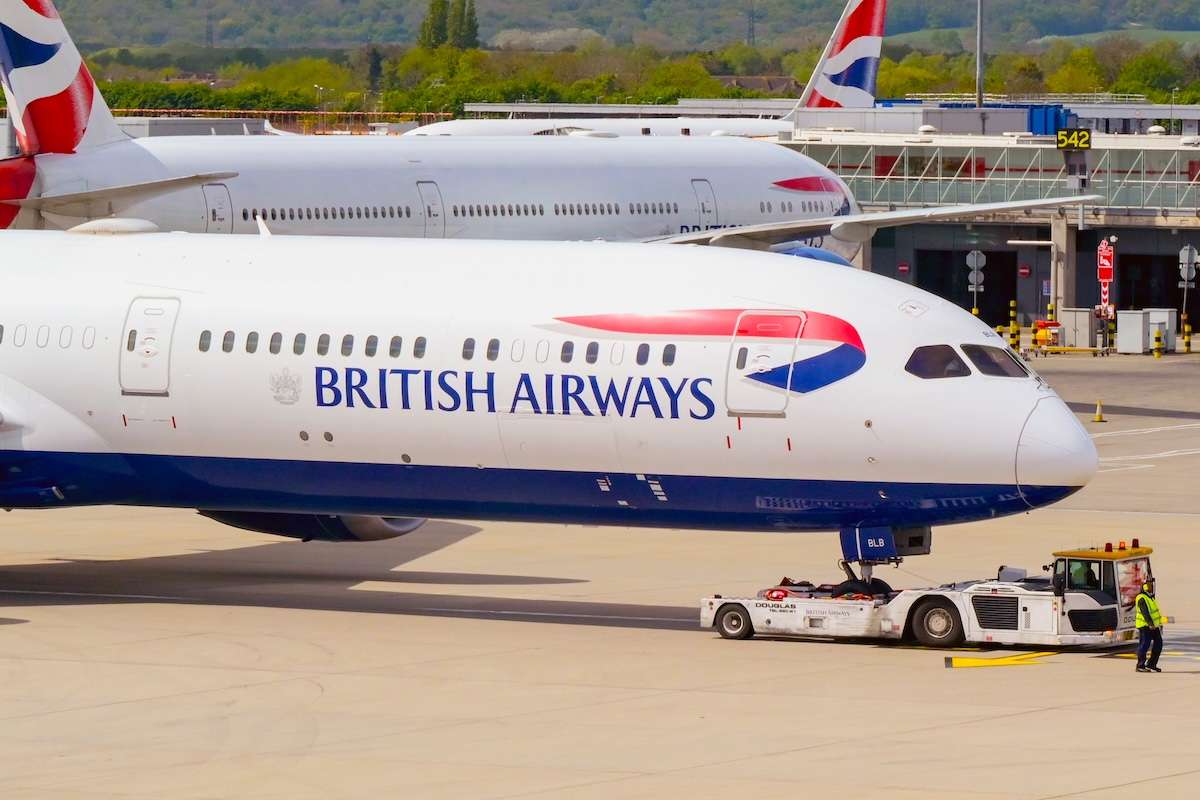 A British Airways Boeing 787 Dreamliner