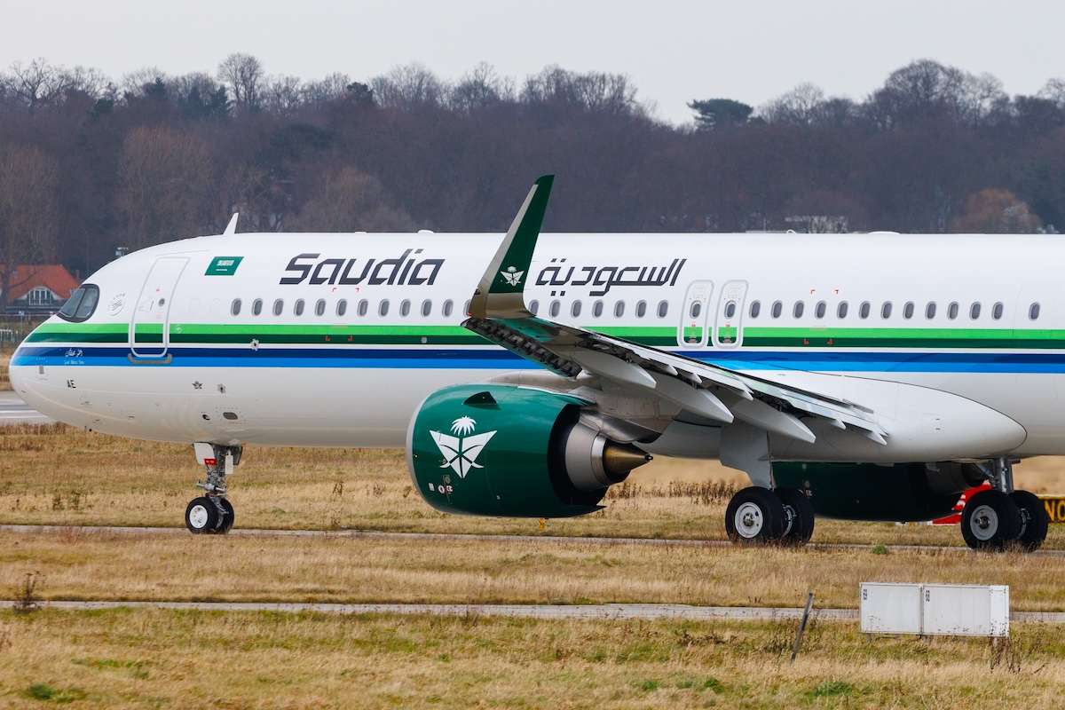 Hamburg, Germany - December 28, 2023 - Saudia (SV | SVA) at Hamburg Finkenwerder (EDHI|XFW) with an Airbus A321-251NX A21N (HZ-ASAE | 11698).
