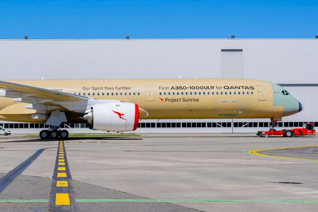 A Qantas Airbus A350-1000ULR