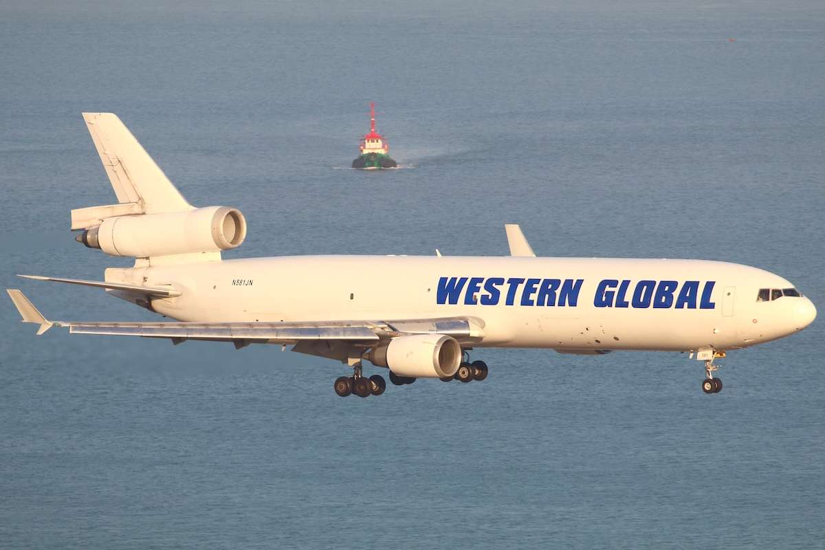 A Western Global Airlines McDonnell Douglas MD-11F N581JN