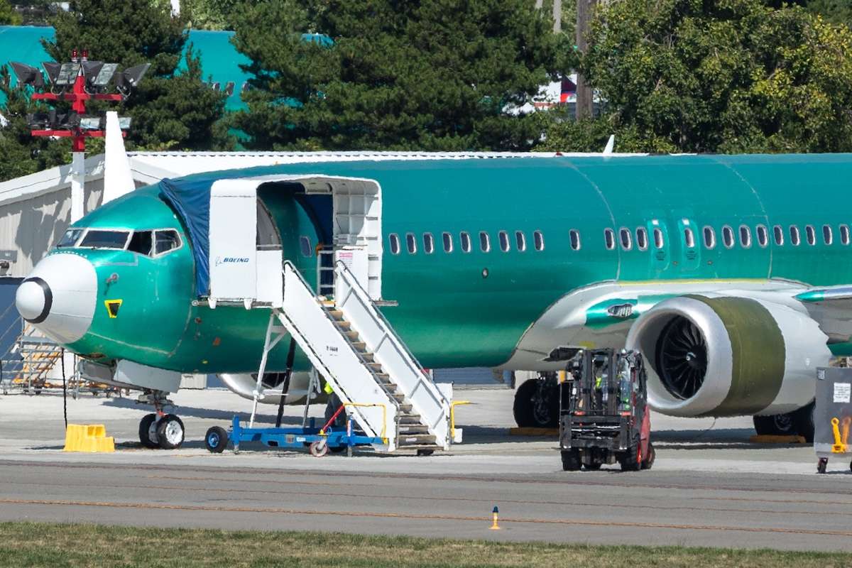 Boeing 737 MAX airliner factory in Renton, where the 737 MAX 8, MAX 9, and MAX 10 models are manufactured