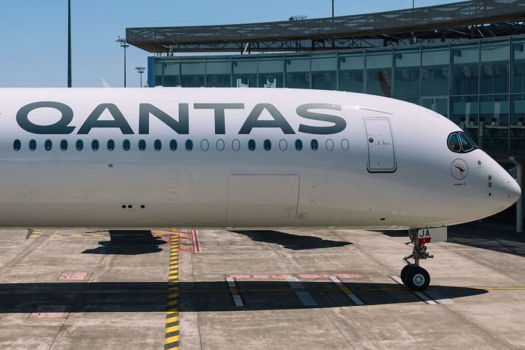 Qantas Airbus A350-1000ULR parked