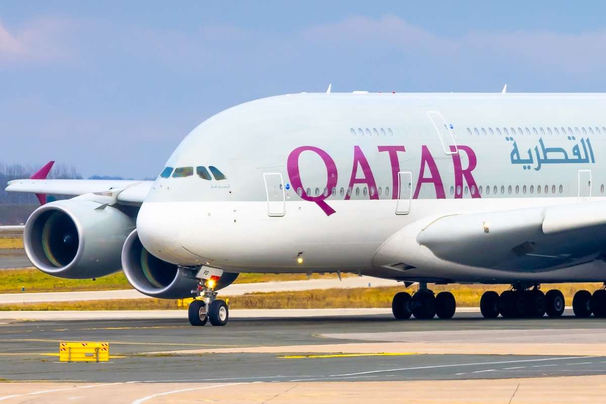 Qatar Airways Airbus A380-861 "A7-APD" taxiing to Runway 09R at Paris Charles de Gaulle Airport.