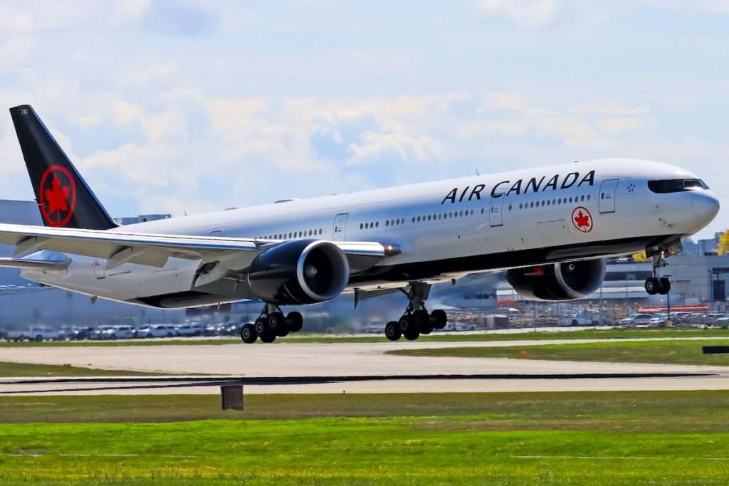 A Boeing 777-300ER of Air Canada