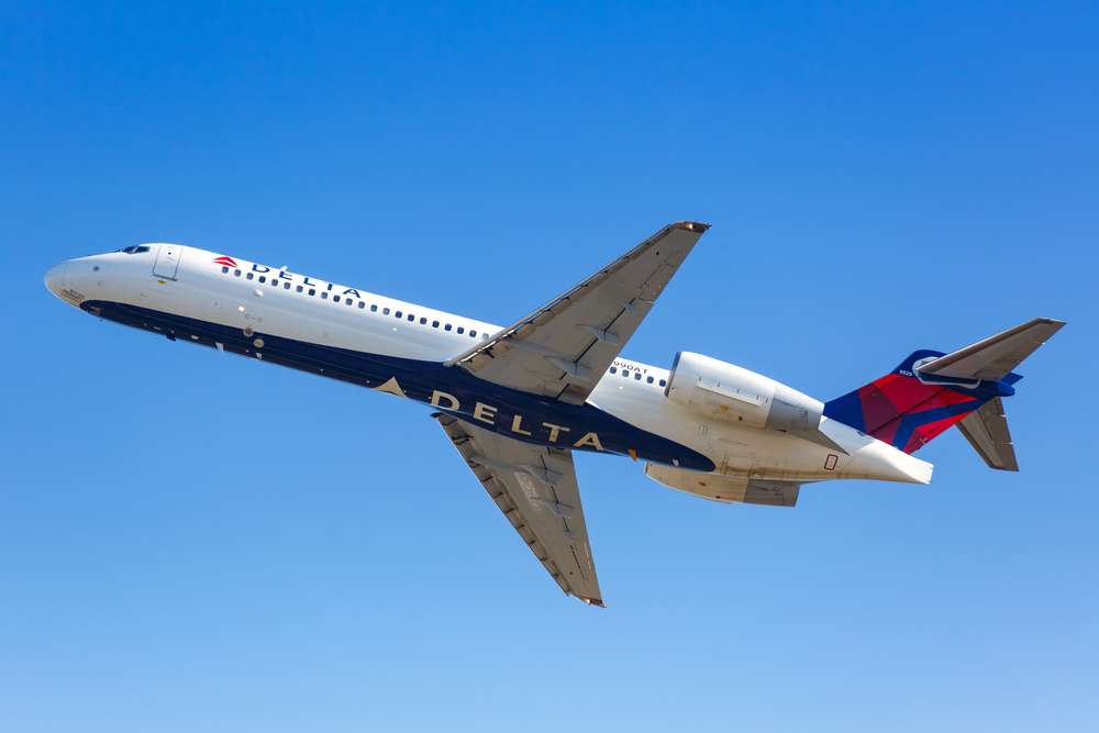 Delta Air Lines Boeing 717-200 airplane at Atlanta airport (ATL) in Georgia