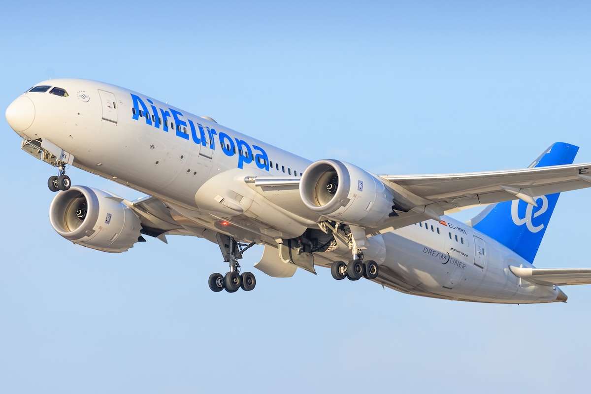 TEL AVIV, ISRAEL-February 24, 2019: Boeing 787 of Air Europa