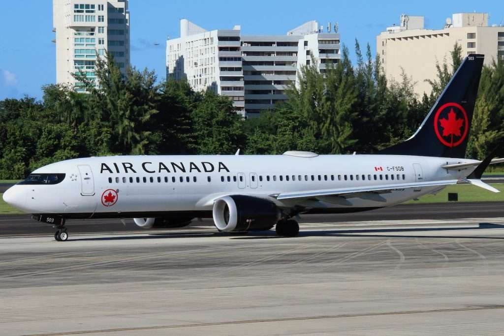 An Air Canada 737 MAX