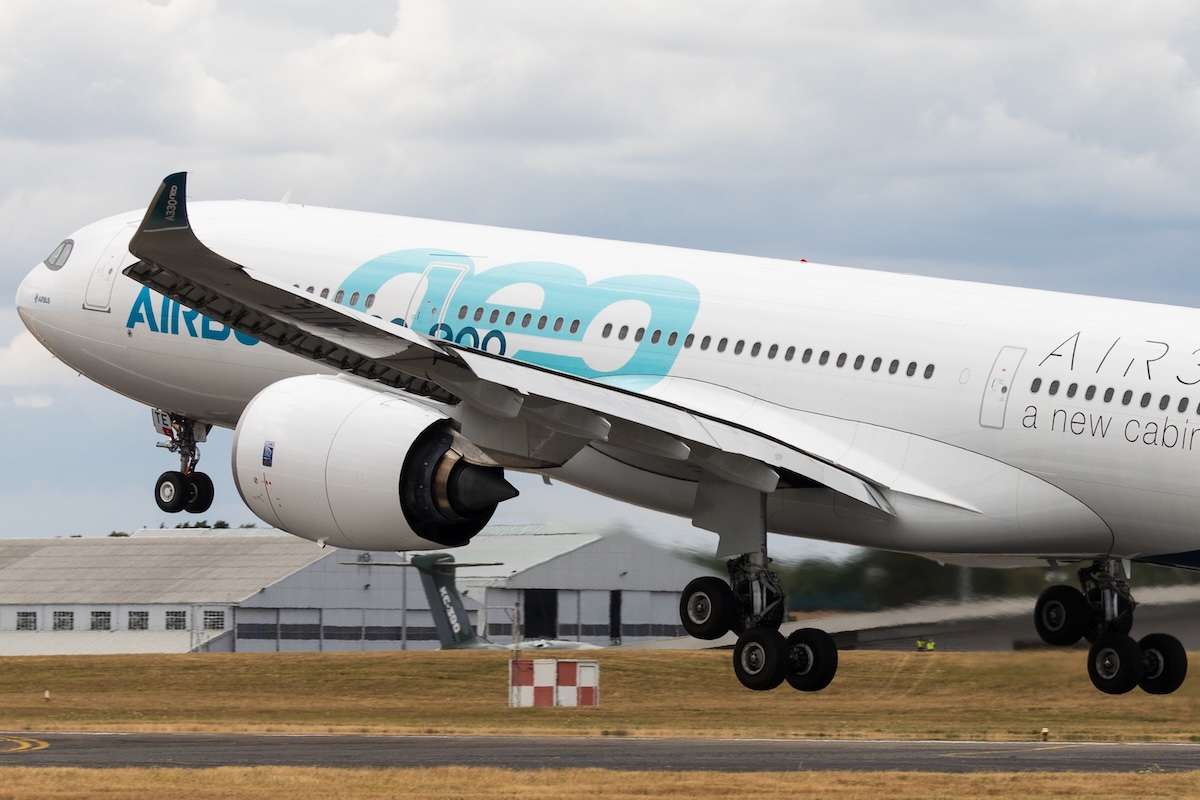 Airbus flies the A330 NEO at the Farnborough Int'l Airshow