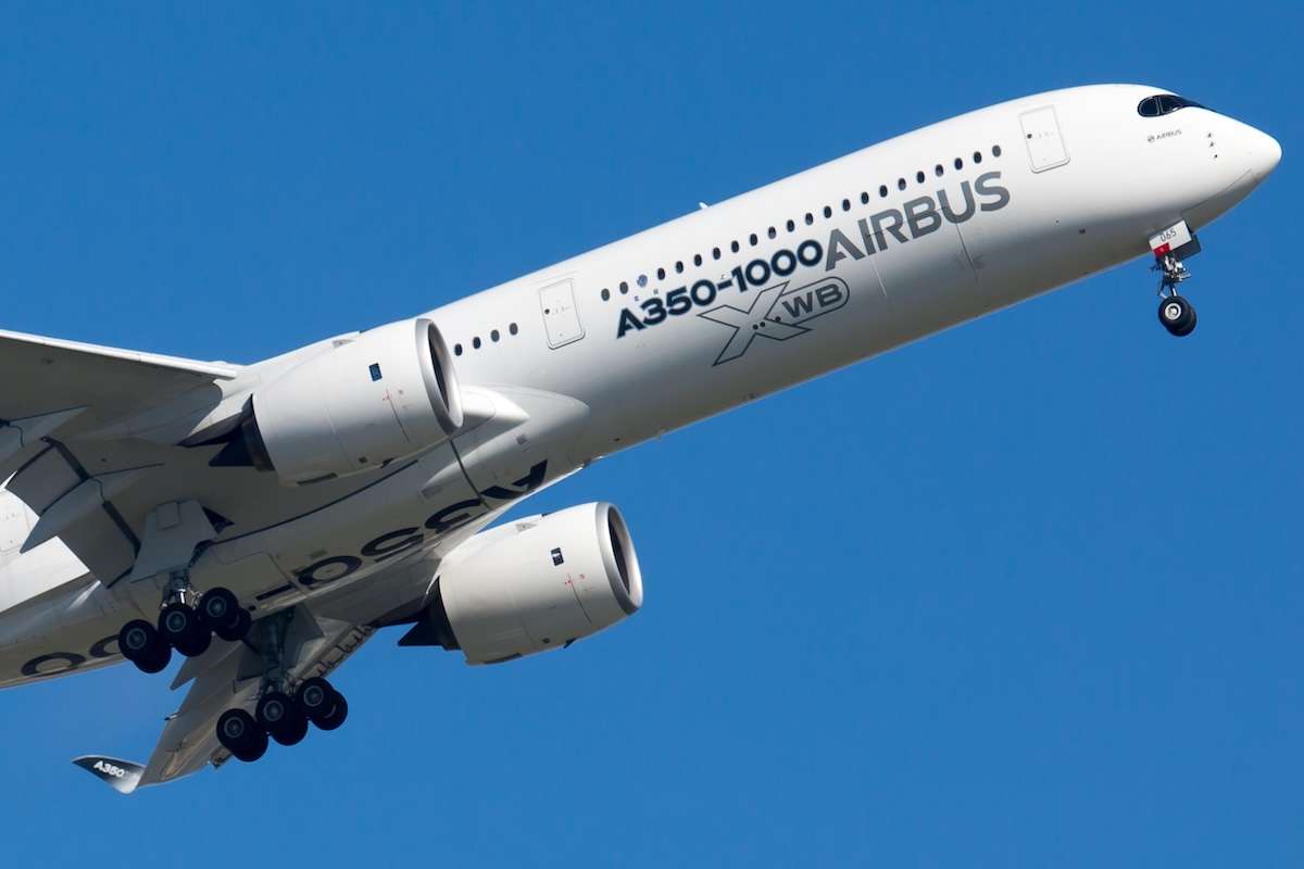 An Airbus A350-1000 passenger jet