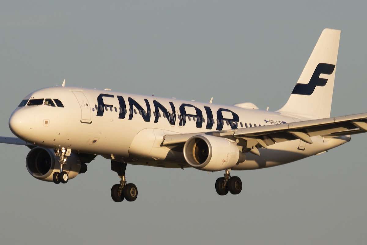 Budapest, Hungary - September 26, 2018: Finnair Airbus A320 OH-LXI passenger plane arrival and landing at Budapest Airport