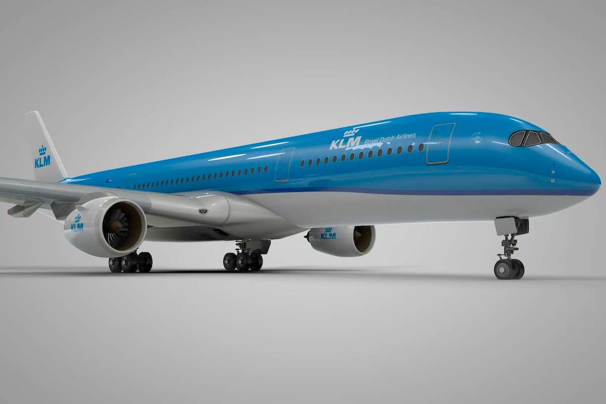 A KLM Airbus A350 rendering