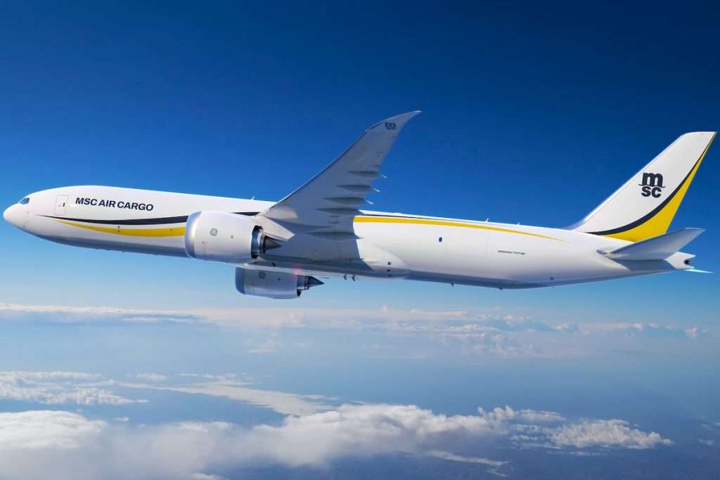 Boeing and MSC Air Cargo announced that the fast-growing air cargo operator has purchased five 777-8 Freighters. The previously unidentified order is MSC Air Cargo’s first for the 777-8 Freighter.