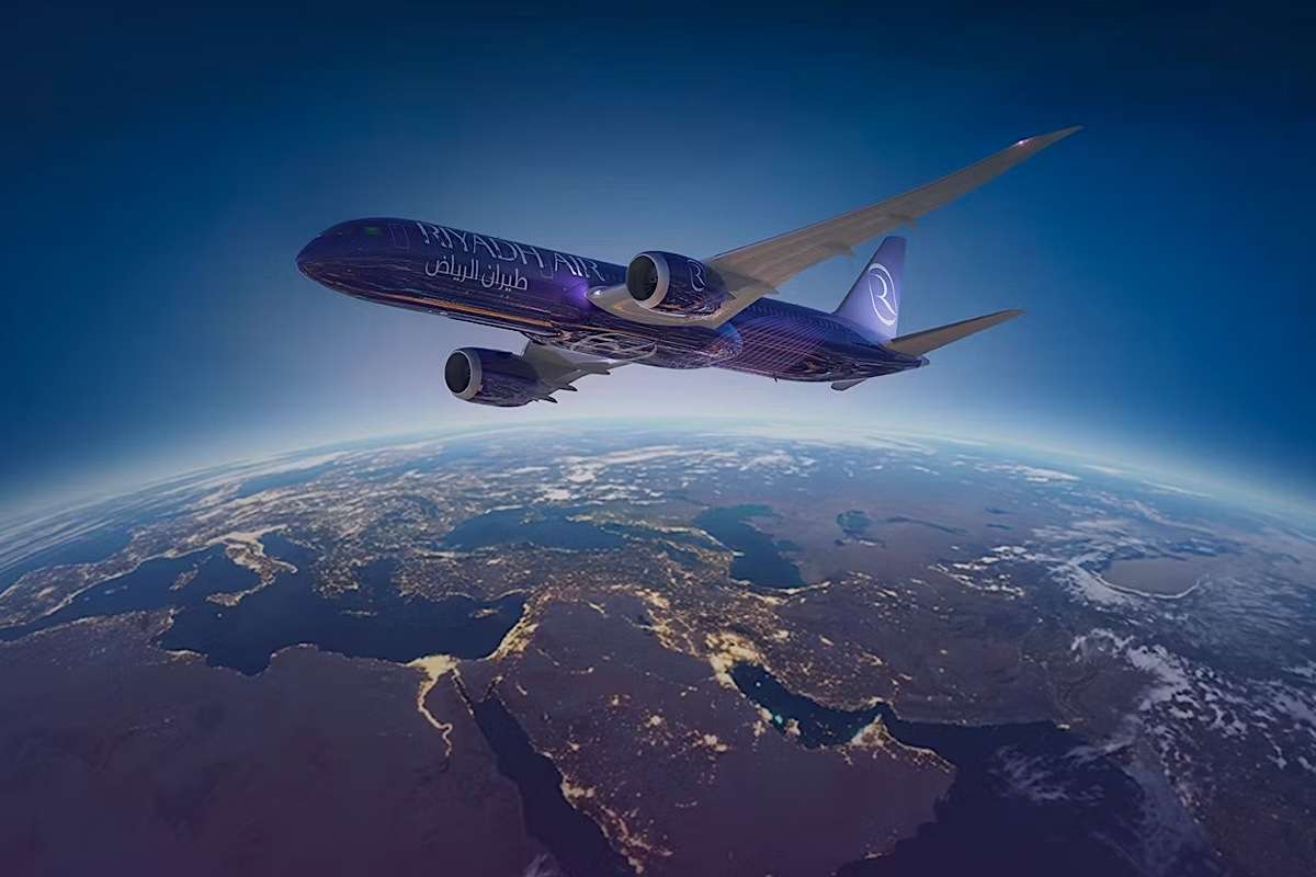 A riyadh Air Boeing 787 Dreamliner