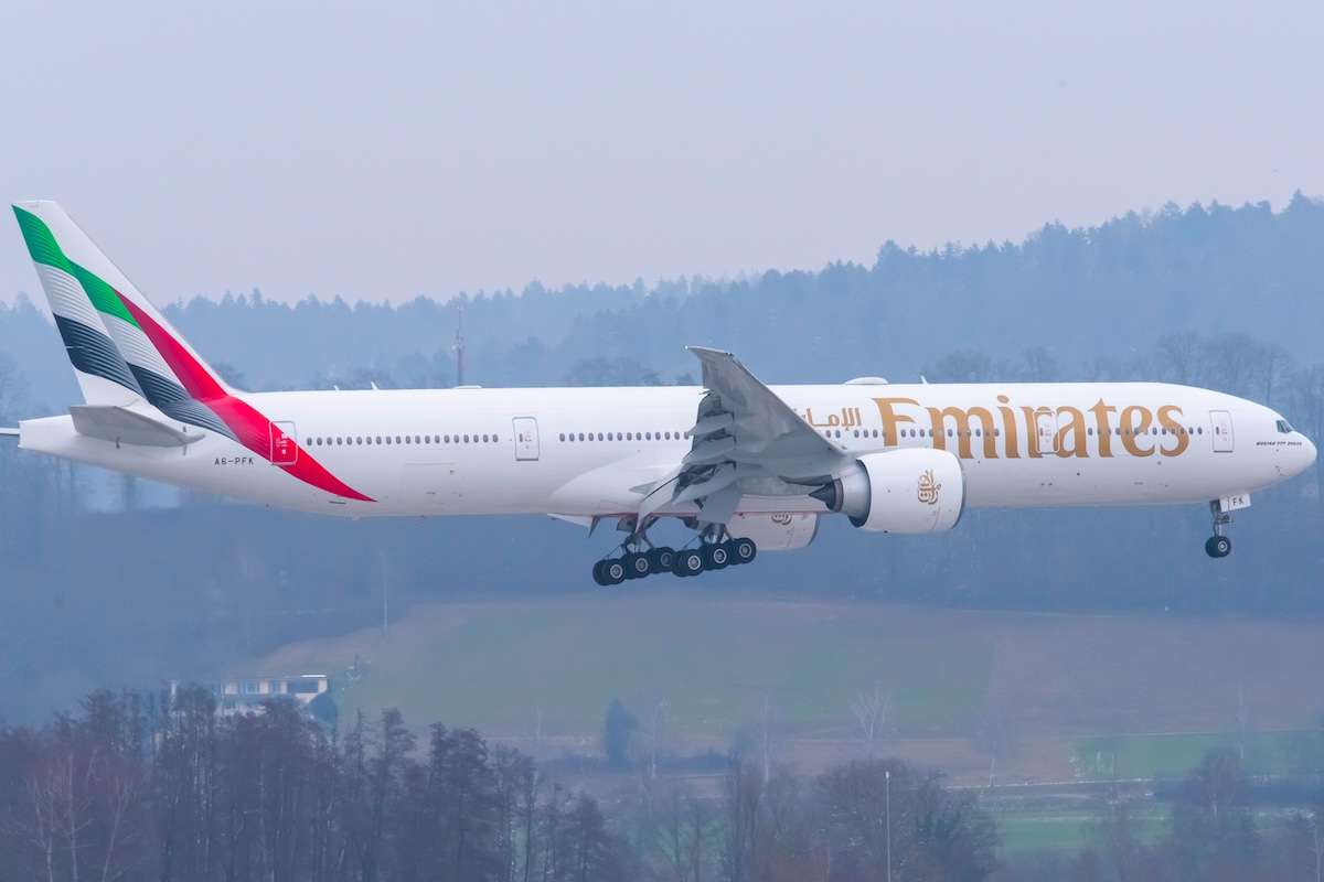 An Emirates Boeing 777-300ER