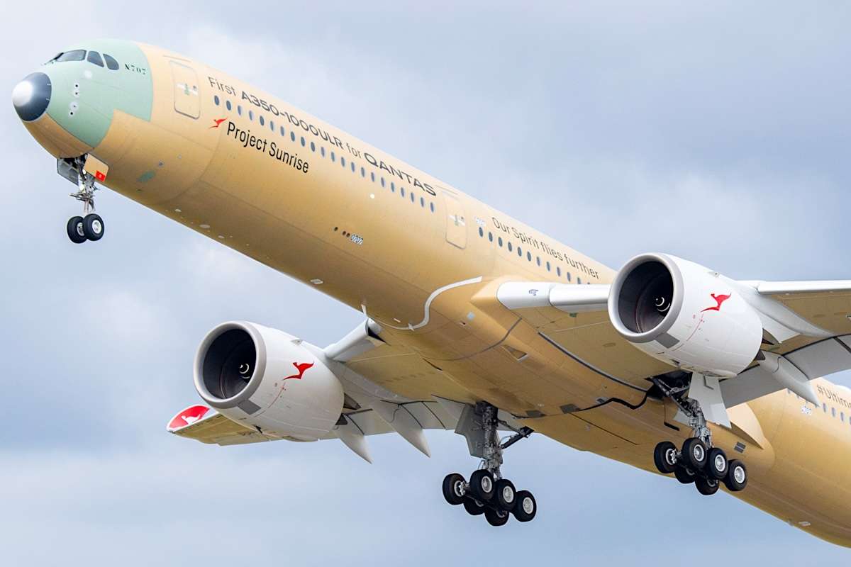 A Qantas Airbus A350-1000ULR