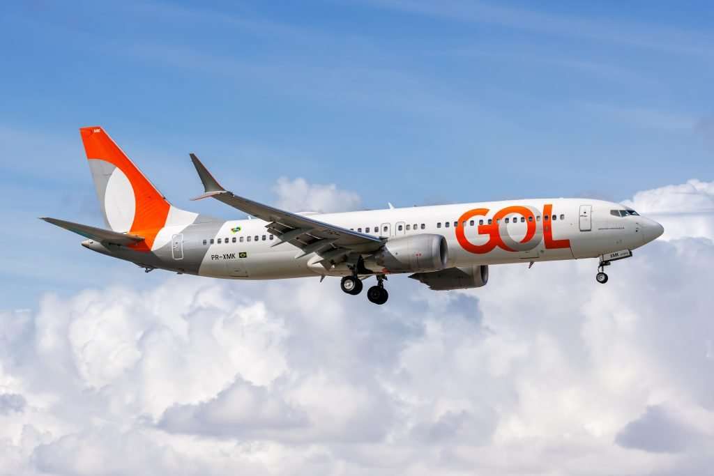 GOL Boeing 737-8 MAX airplane at Miami Airport, United States
