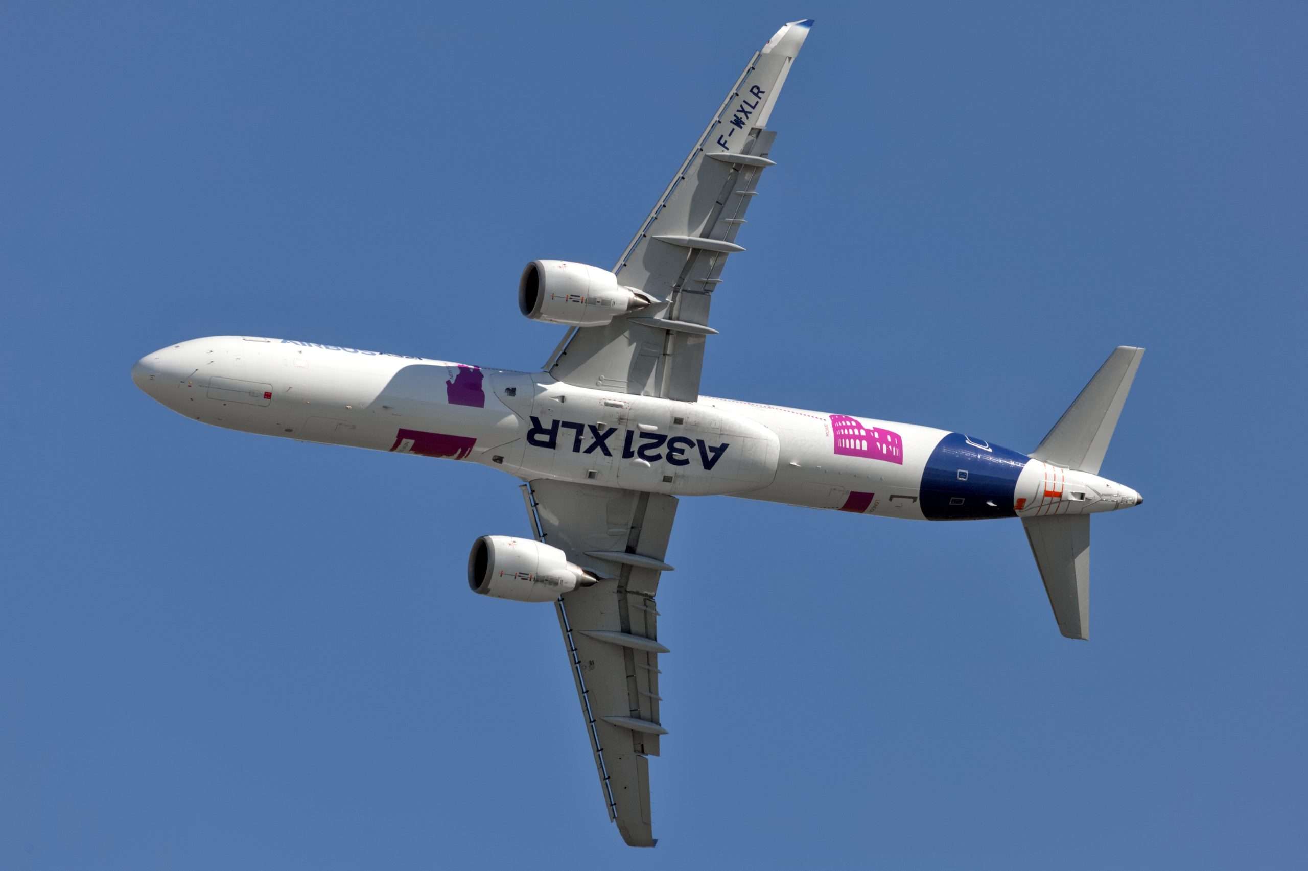 Airbus A321XLR zeigt seinen Bauch bei der ILA Berlin airshow