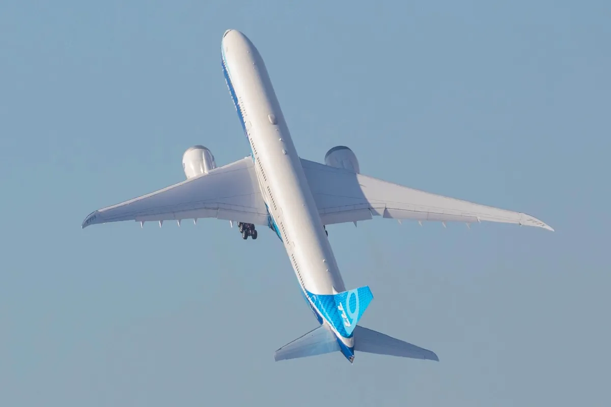 Boeing 777X at the Dubai Airshow