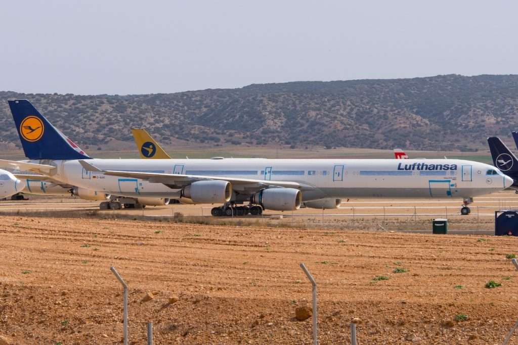 Lufthansa Airbus A340-600; D-AIHK@TEV;08.04.2026