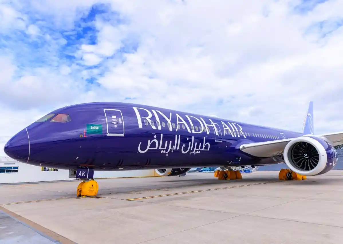 A Riyadh Air Boeing 787-9 Dreamliner