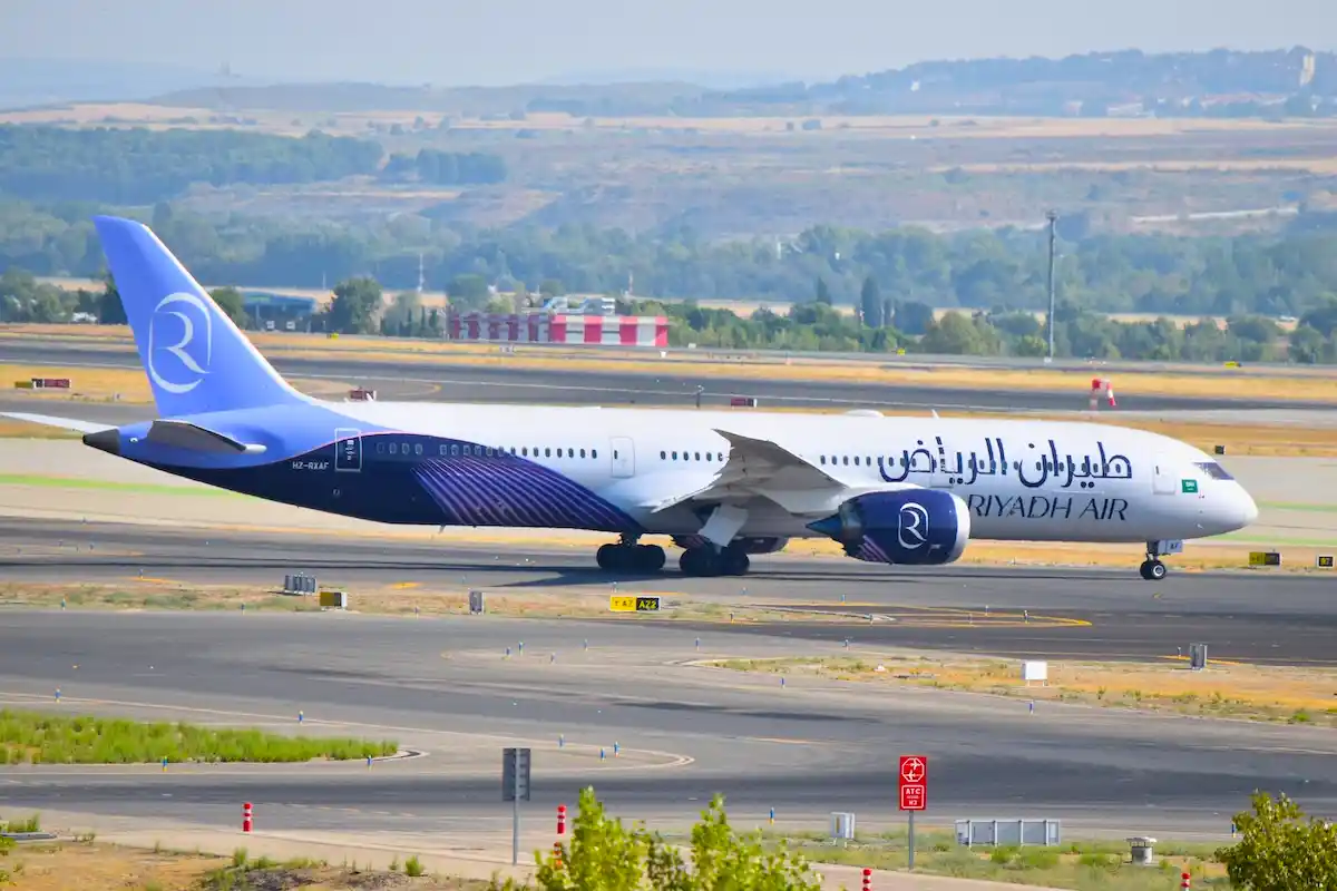 Riyadh Air Boeing 787-9 Dreamliner registered as HZ-RXAF